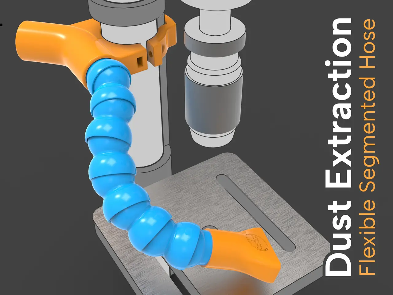 Flexible Hose for Dust Extraction — modelo 3D