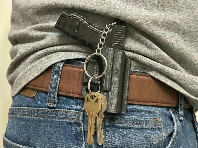 The QuickDraw Keychain - Mini Pistol & Holster — modelo 3D