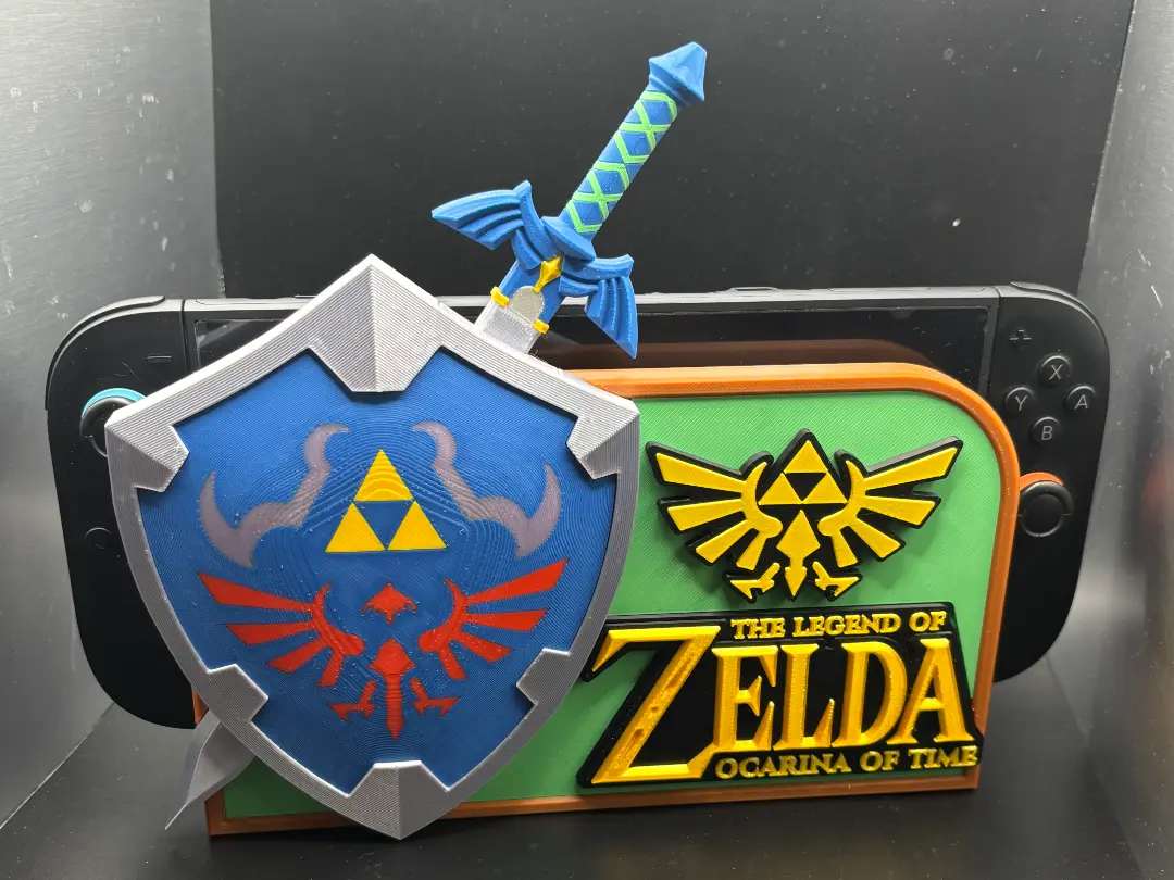 Zelda Ocarina of time Switch 1&2 Dock Cover — modelo 3D