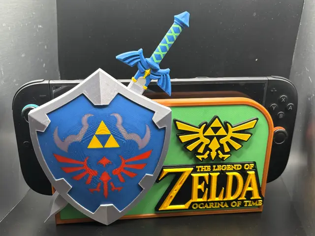 Zelda Ocarina of time Switch 1&2 Dock Cover — modelo 3D