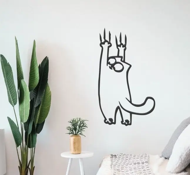 Wall Hanging Cat Decoration Simons Cat — modelo 3D