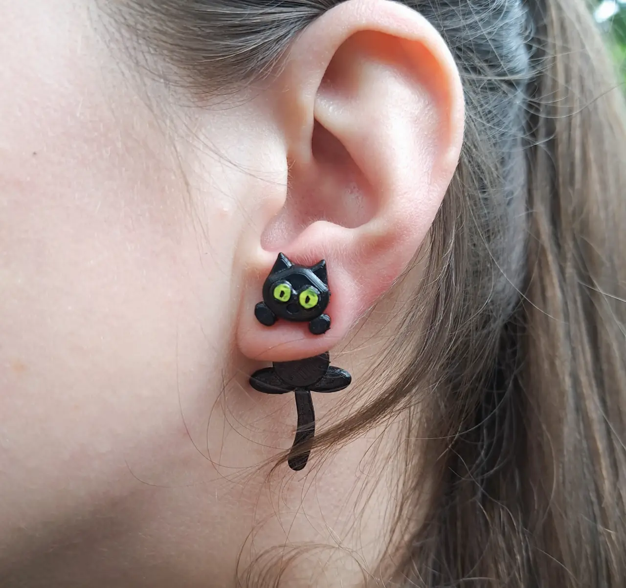 EARRING CAT — modelo 3D