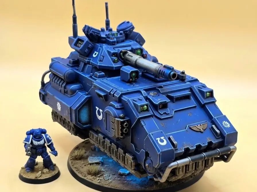 Tabletop Battle Tank Miniature — modelo 3D