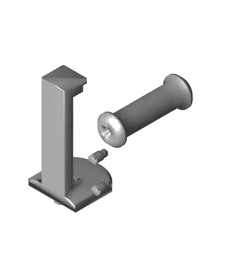 Multiboard Filament Spool Roller — modelo 3D