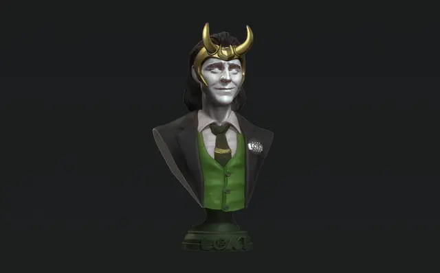 Loki bust — modelo 3D