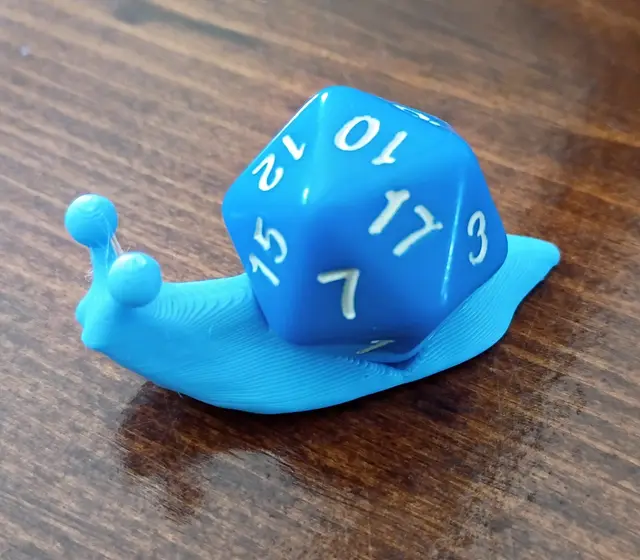 MtG Snail Creature Token D20 — modelo 3D