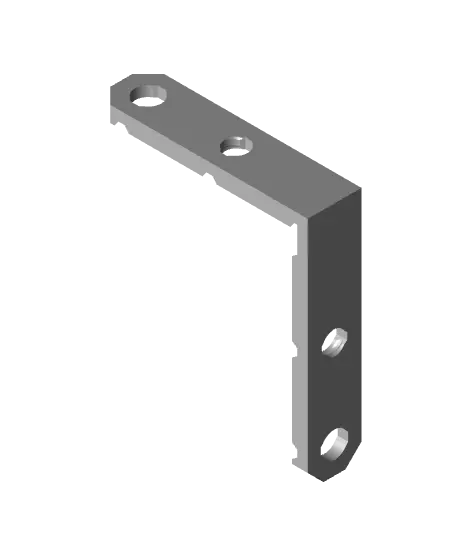 Type 2, Small Thread Holes, 2x2 Outside Bracket — modelo 3D