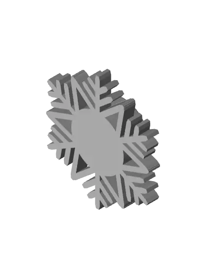 Snowflake Tea Light Holder - Christmas — modelo 3D
