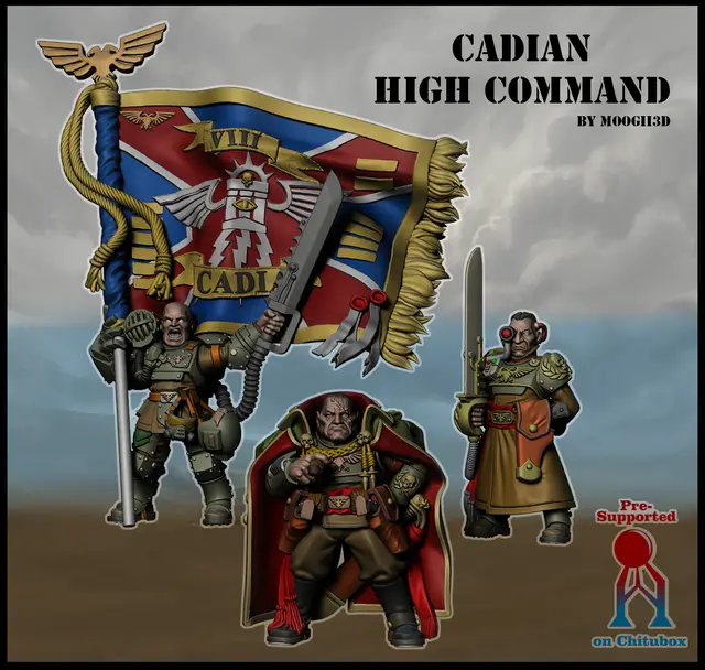 Cadian Command Squad — modelo 3D