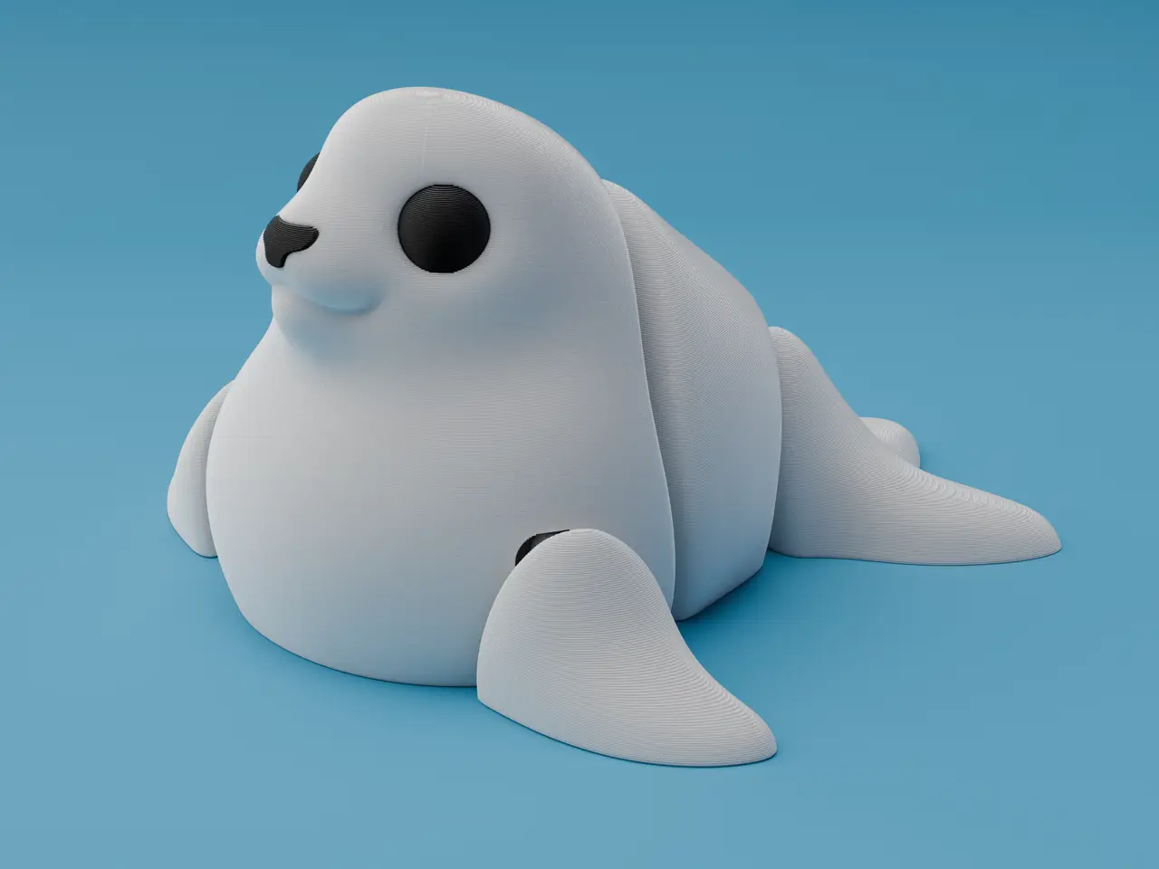 Articulated Seal pup — modelo 3D