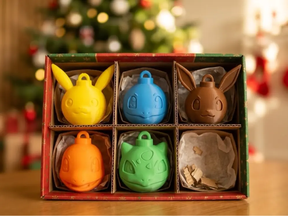 Pokémon Christmas Baubles Set — modelo 3D