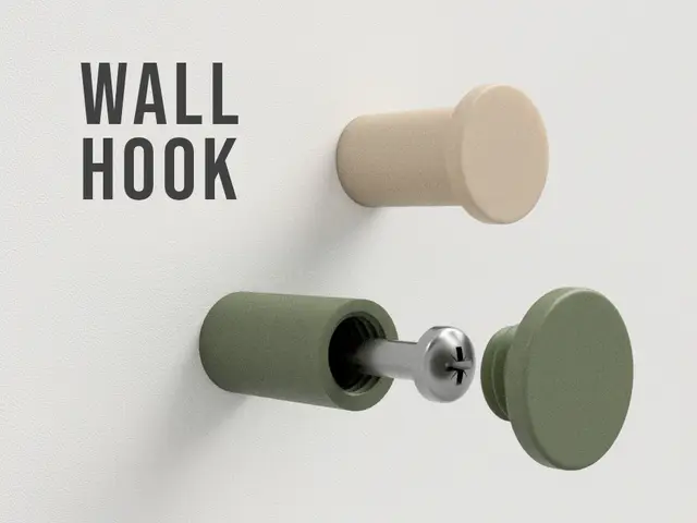 Wall Hook - Invisible Mounting — modelo 3D
