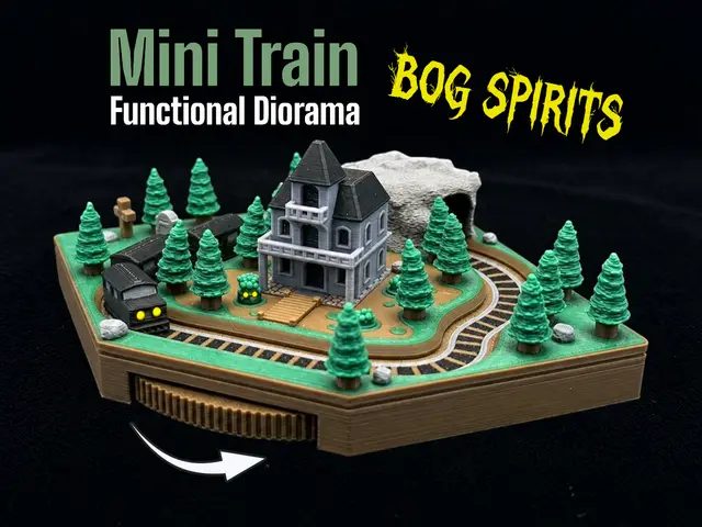 Mini Train - The Bog Spirit Diorama — modelo 3D