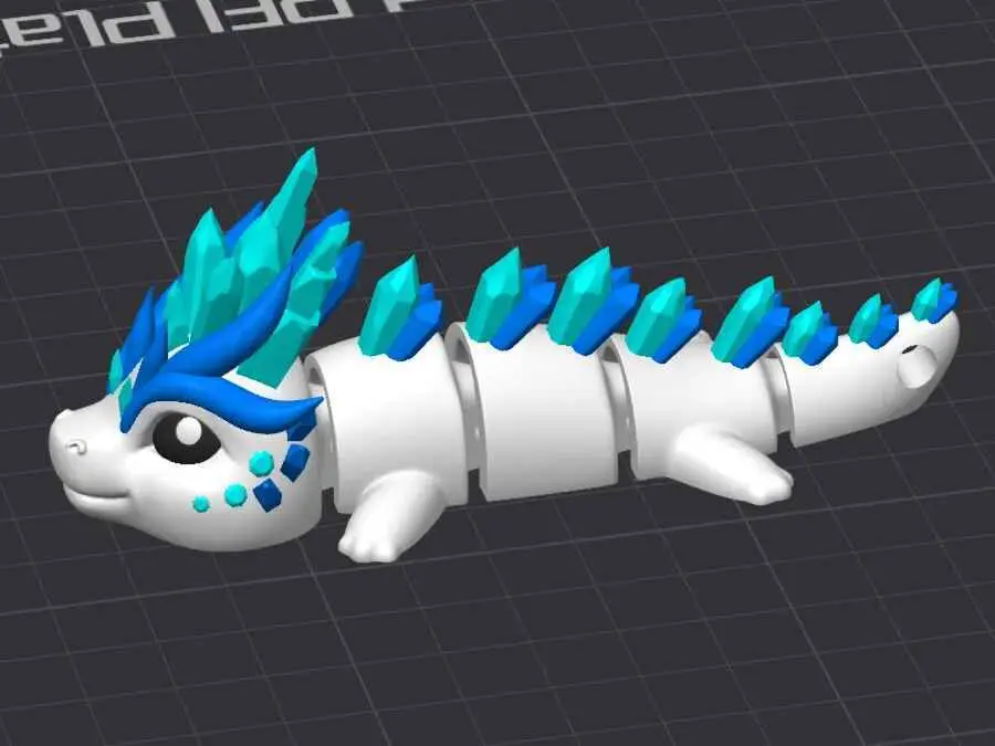 Ice Dragon - More Crystals Version - Drak — modelo 3D