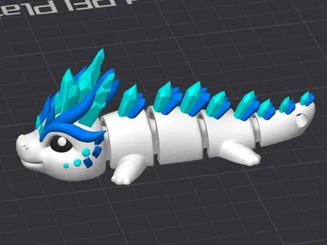 Ice Dragon - More Crystals Version - Drak — modelo 3D