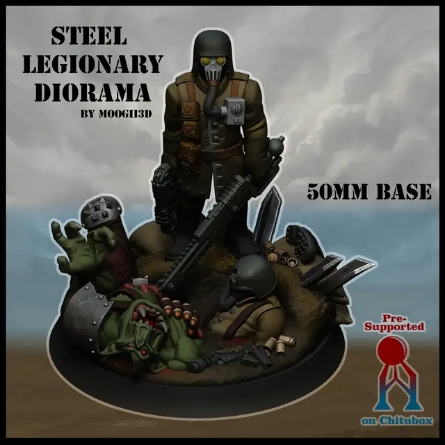 Steel Legion Diorama — modelo 3D