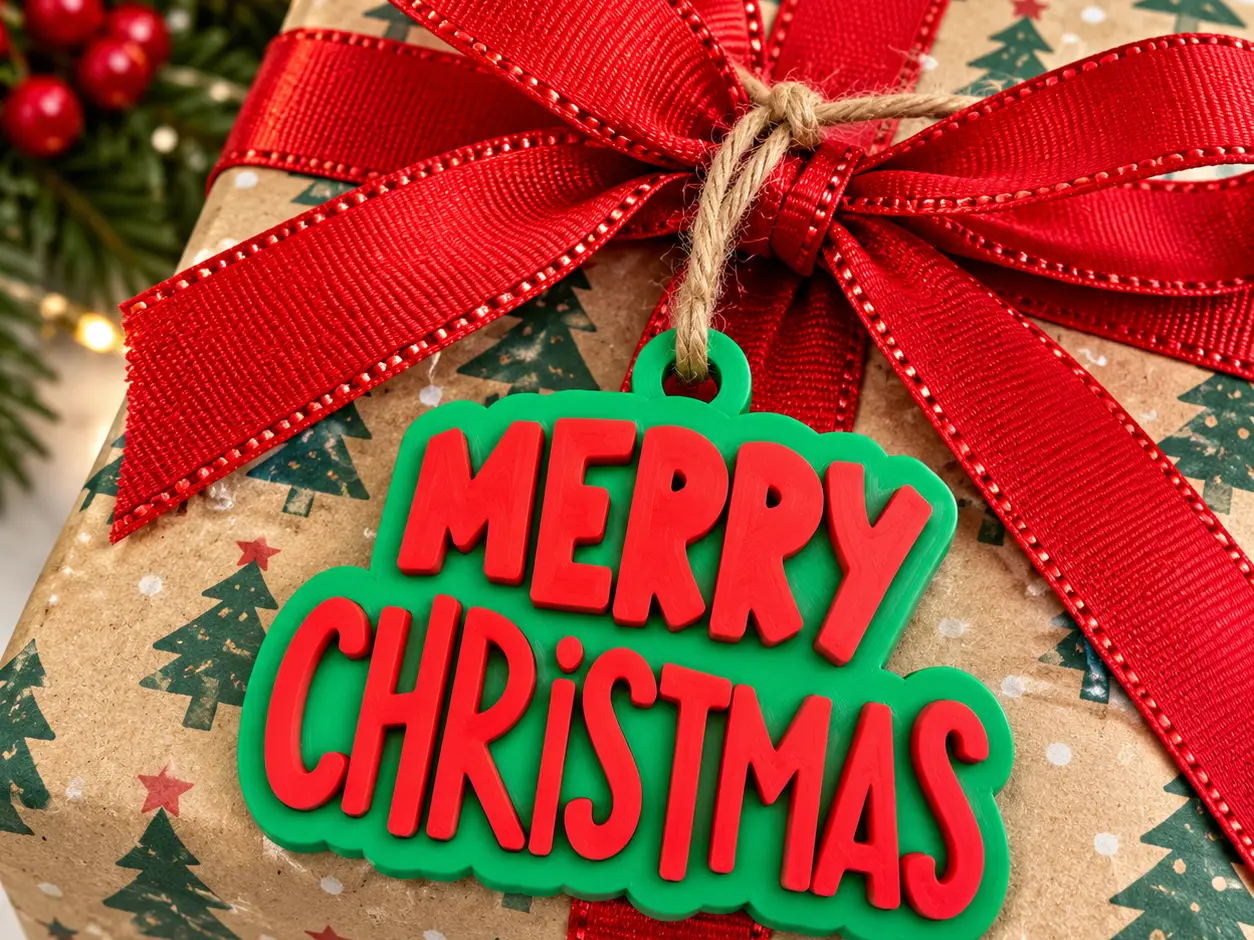 Merry Christmas Gift Tag — modelo 3D