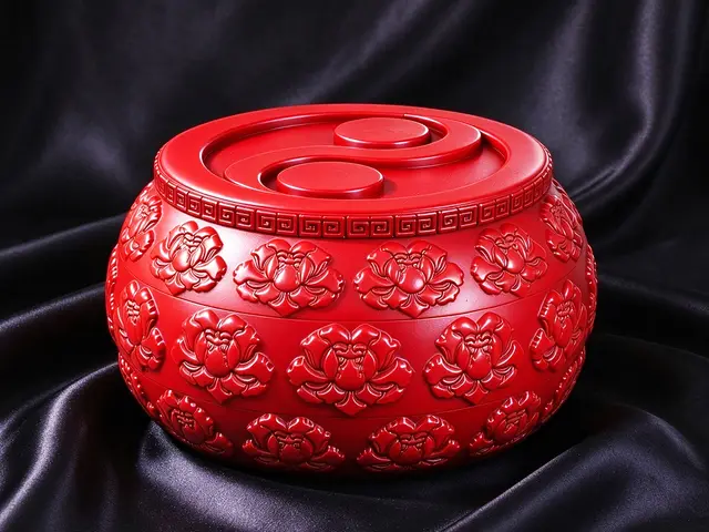 牡丹纹收纳盒 — modelo 3D