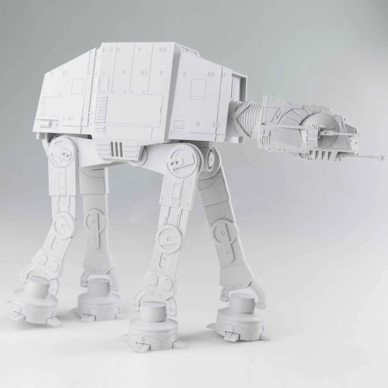 Detailed AT-AT from Star Wars Scale 1:75 — modelo 3D