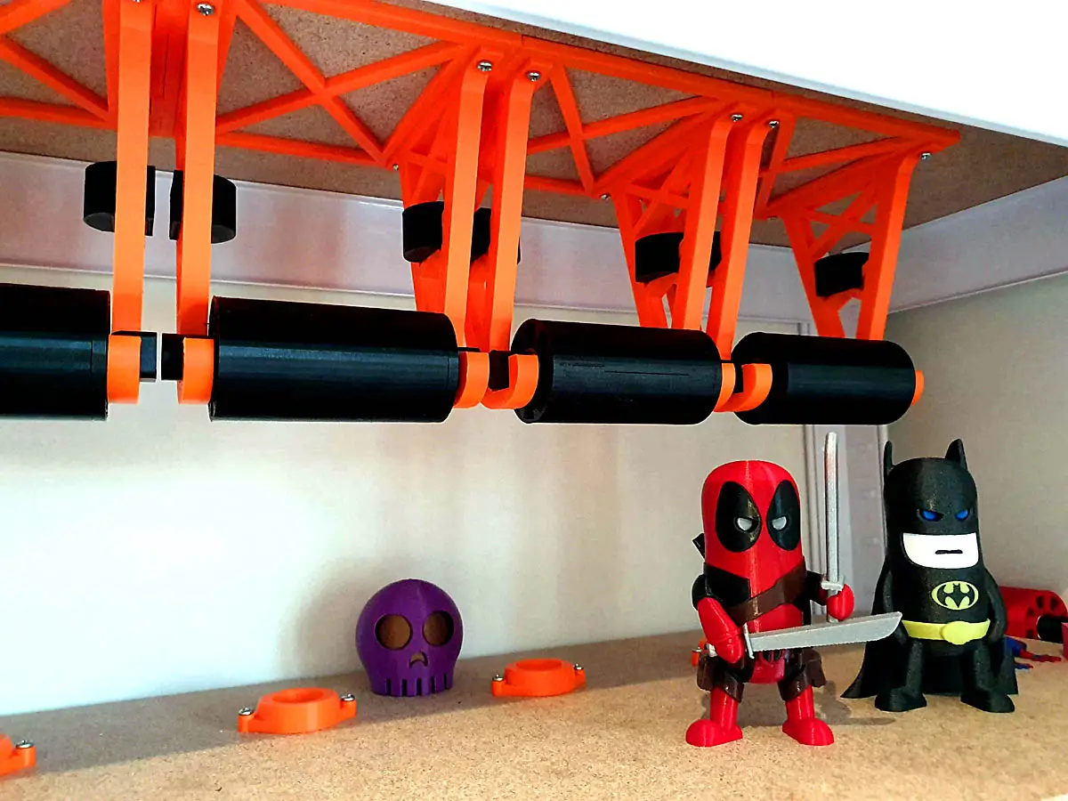 MMU Under Shelf Auto Rewind Spool Holders — modelo 3D