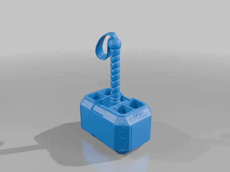 Thor Hammer Pen Desk Tidy by JediZombi3 — modelo 3D