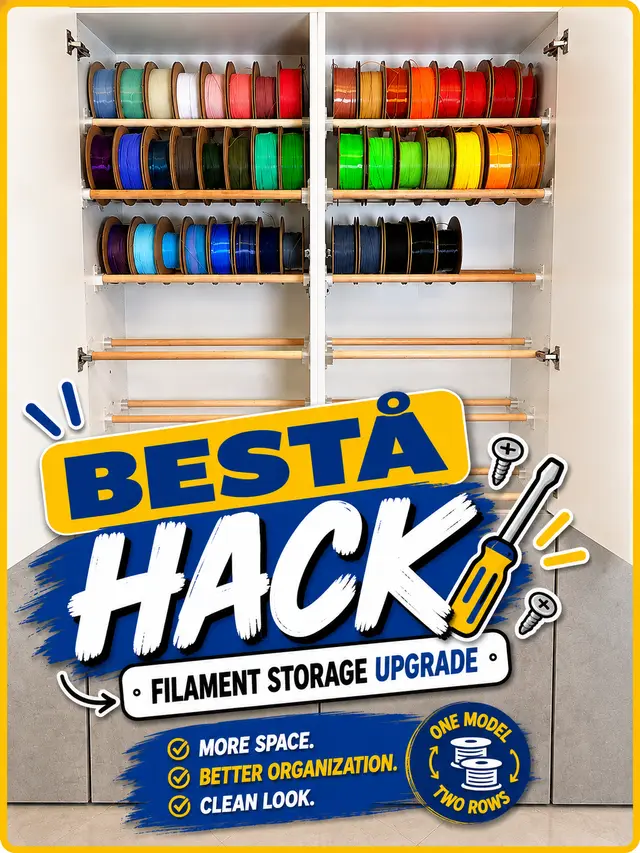 BESTÅ Filament Storage Upgrade — modelo 3D