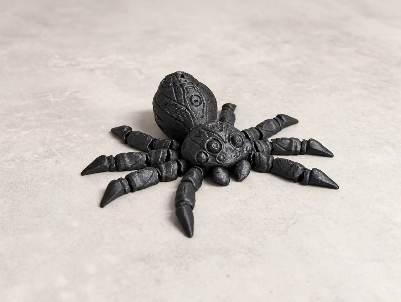 Articulated Mecha Spider, 3D Printed Flexi Toy — modelo 3D