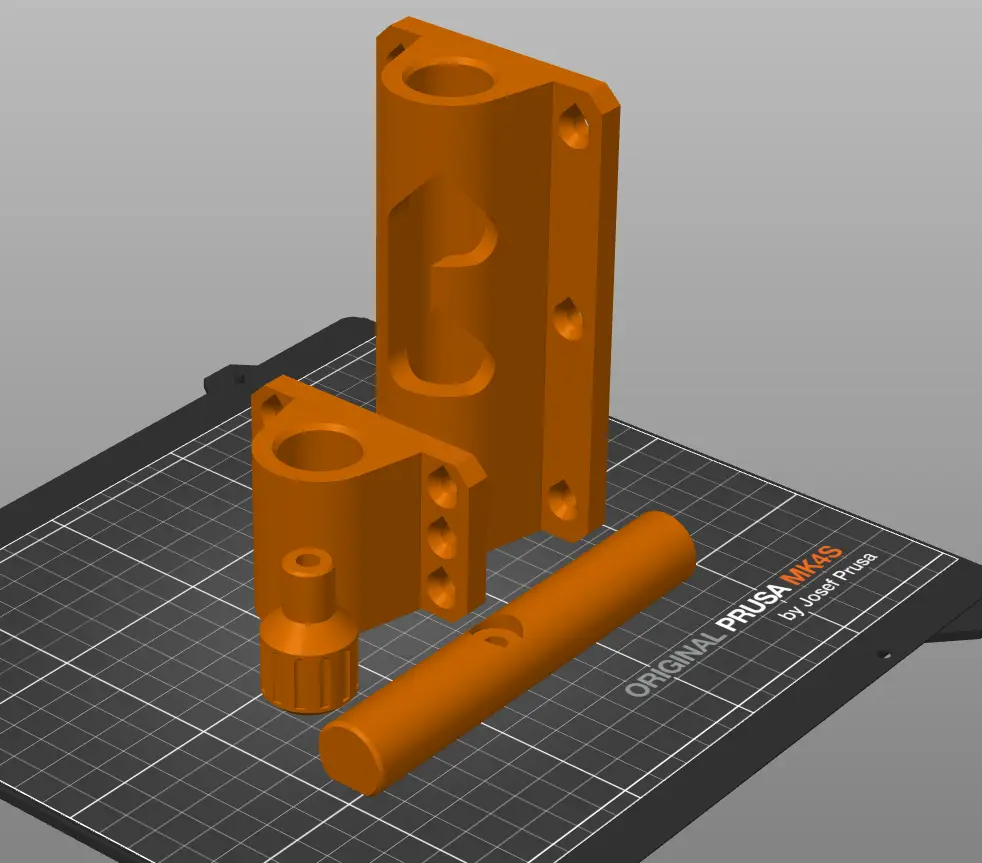 Heavy-Duty Outdoor Barrel Bolt Door Latch — modelo 3D
