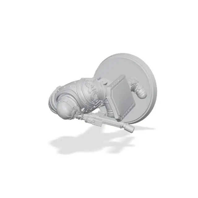 Army Veteran Iron Guard Science Fiction Miniature — modelo 3D