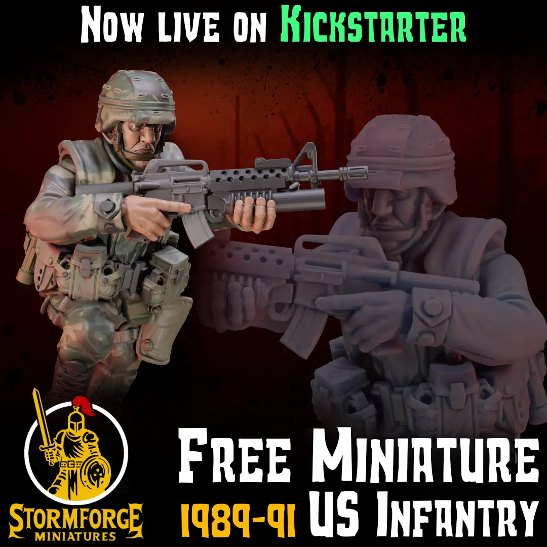 FREE US Infantry Miniature 1989-1991 — modelo 3D