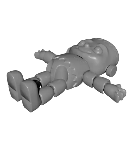 Frankenstein Buddy – Cute Articulated Monster Toy — modelo 3D