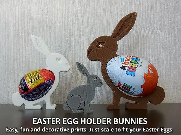 Easter Egg Holder Bunnies — modelo 3D