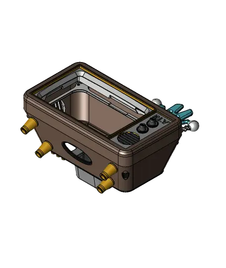 Pi TFT50 TV - Vintage Tube TV Raspberry Pi case! — modelo 3D
