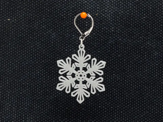 Earrings Snowflake 5 — modelo 3D