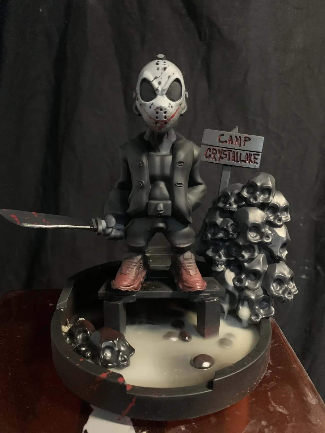 Jason Voorhees Chibi Art-Toy - Camp Crystal Lake Incense Burner (FREE / Test Printed!) — modelo 3D