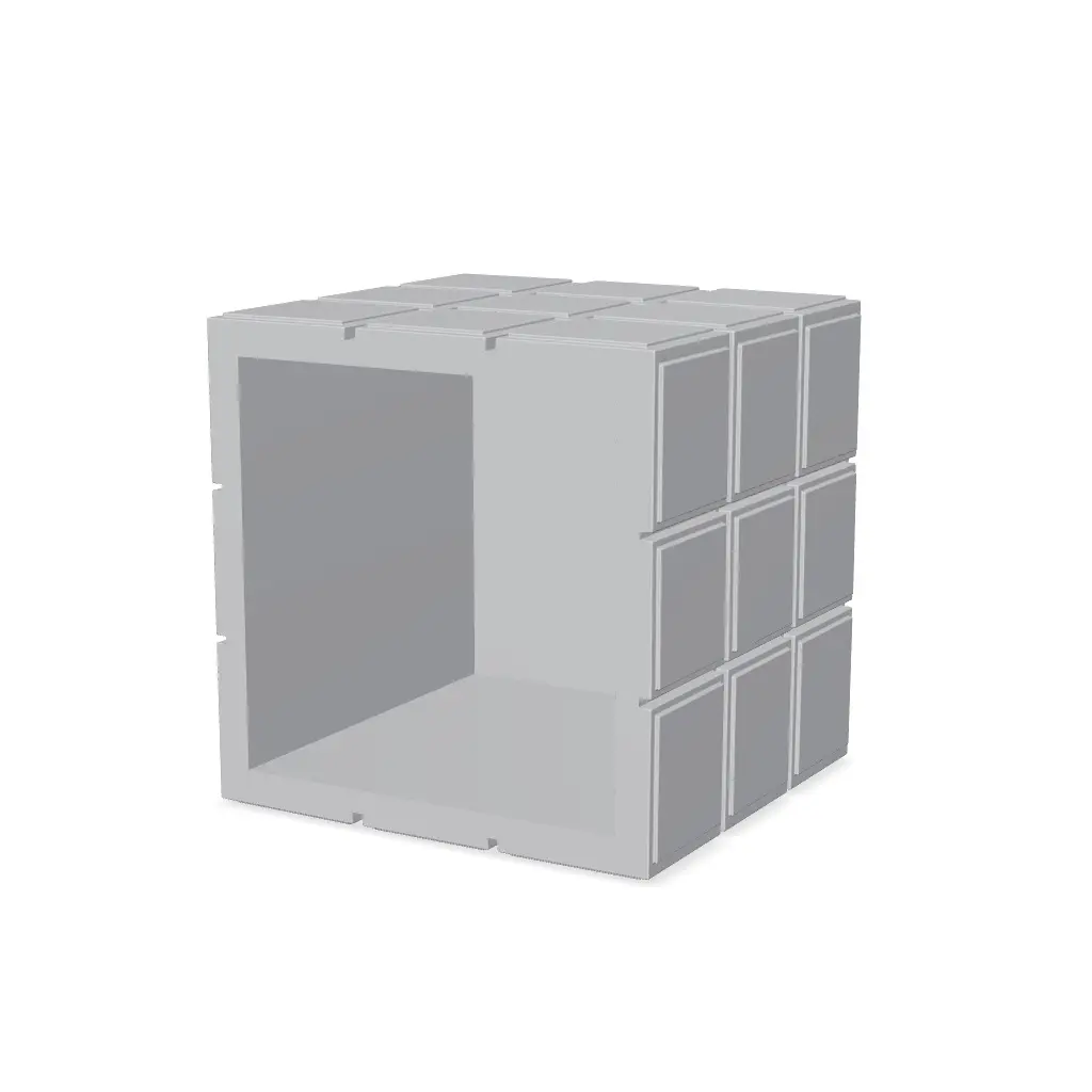 Rubik's Cube Style Planter Pot & Desk Organizer — modelo 3D