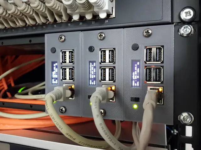 RackPi Raspberry Pi (2B / 3B / 3B+ / 4B) Rack Shield 19" 2U with OLED & Power Switch — modelo 3D