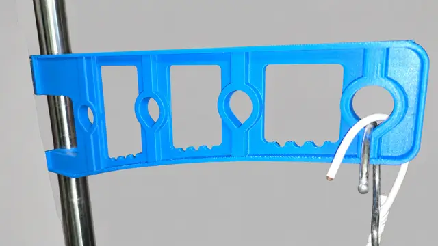 Parametric Drying Rack Hanger Arm – 22.10 mm Snap-Fit — modelo 3D