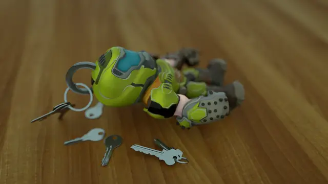 Doom Slayer Keychain — modelo 3D