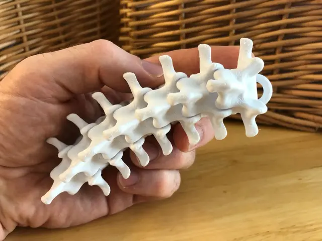 Mini Articulating Spine Keychain — modelo 3D