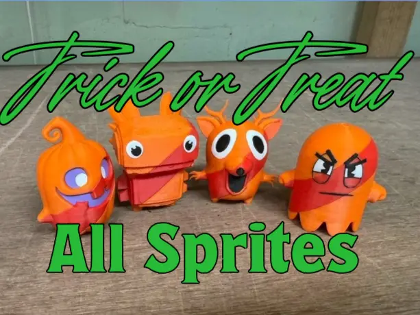 Fortnite Trick or Treat Sprites — modelo 3D