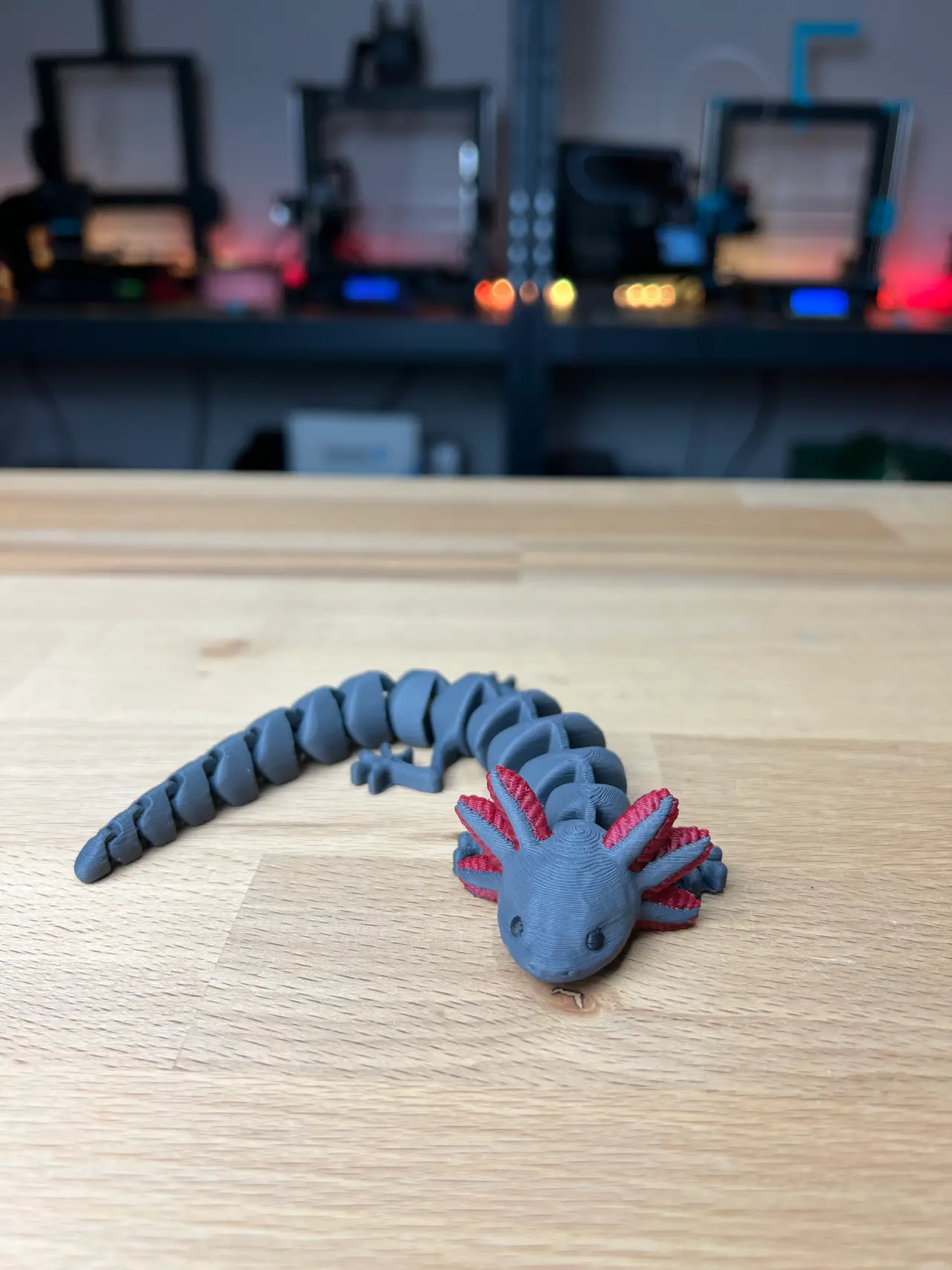 Articulated Axolotl - Multicolor Remix — modelo 3D
