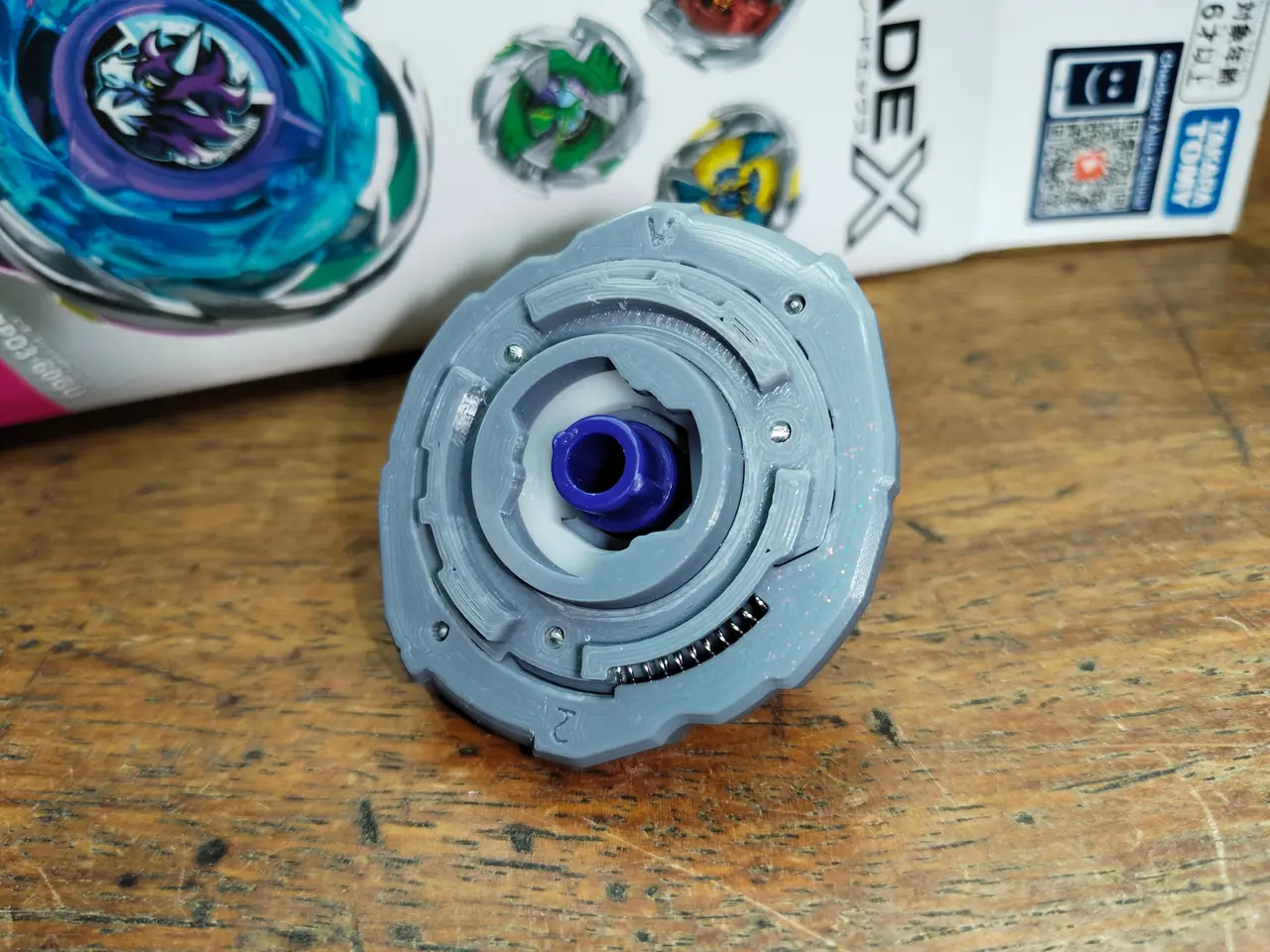 Kinetic Gravity V2 (Ratchet Integrated Assist Blade) Beyblade X Part — modelo 3D