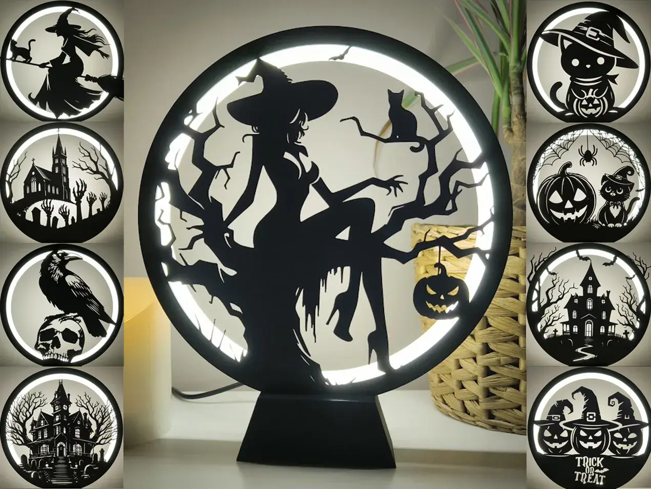 Ring Lamp II with Halloween Panels — modelo 3D