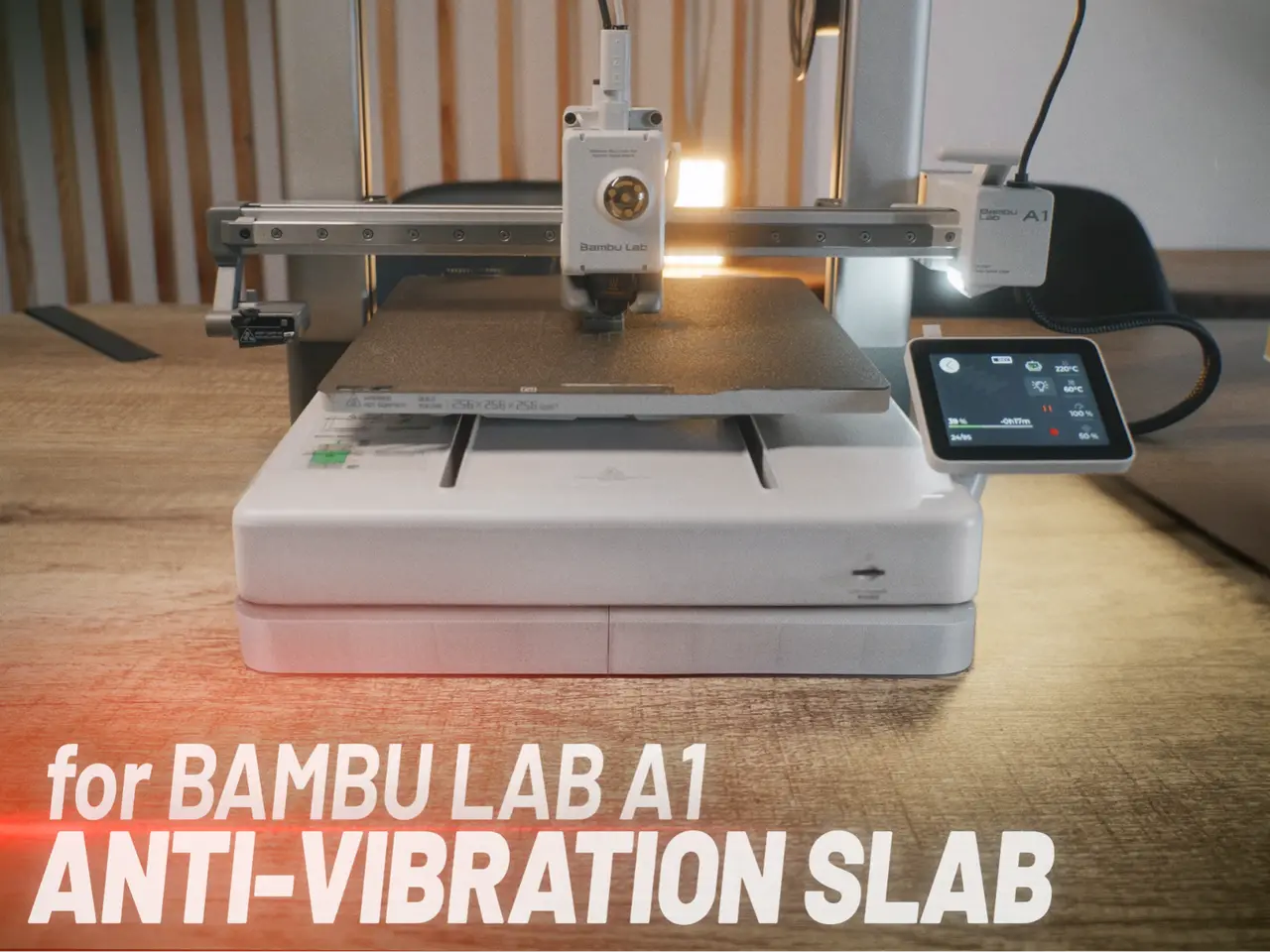 Anti-vibration Slab for Bambu Lab A1 — modelo 3D