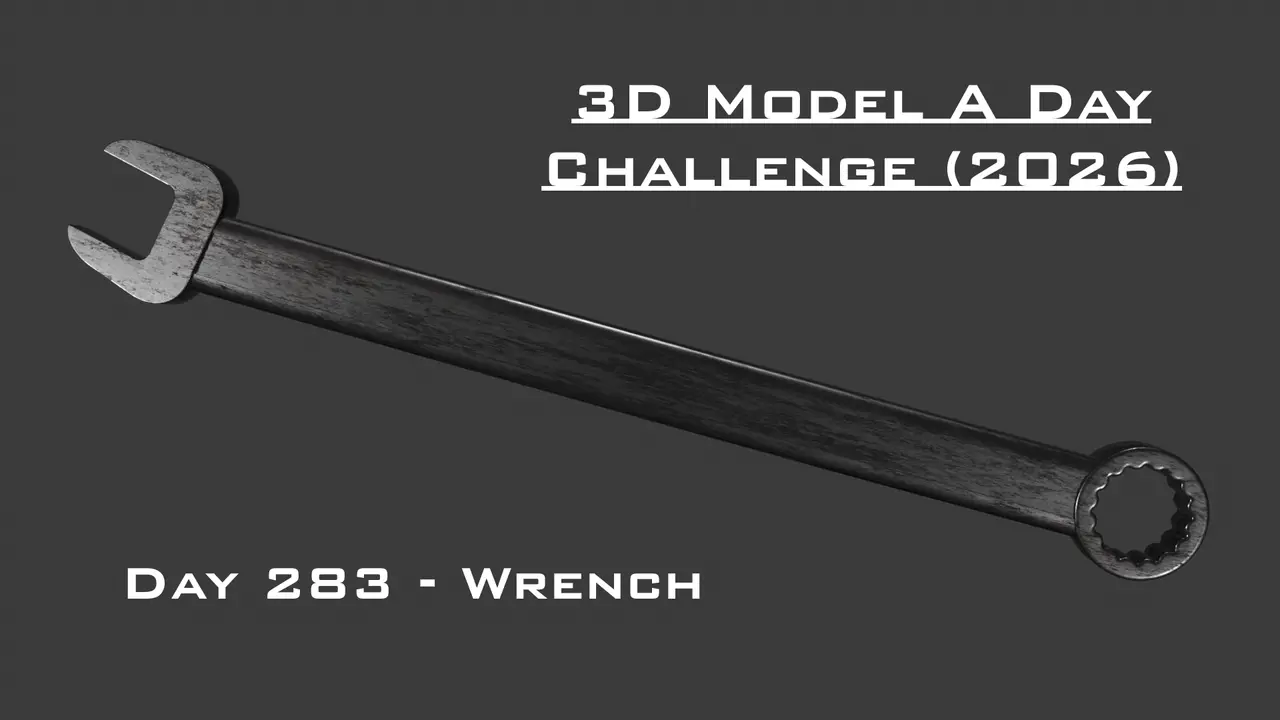 Model A Day Challenge - Day 283 - Wrench — modelo 3D