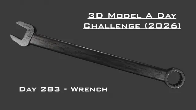 Model A Day Challenge - Day 283 - Wrench — modelo 3D