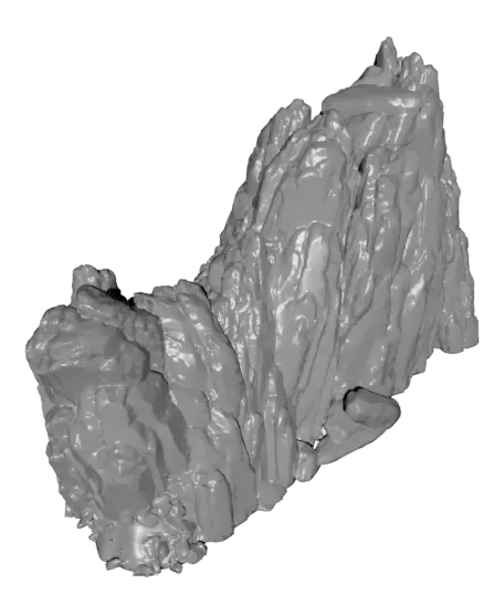 Large Wargaming Rock - With Free Dragon - 5e DnD Inspired for RPG and Wargamers — modelo 3D