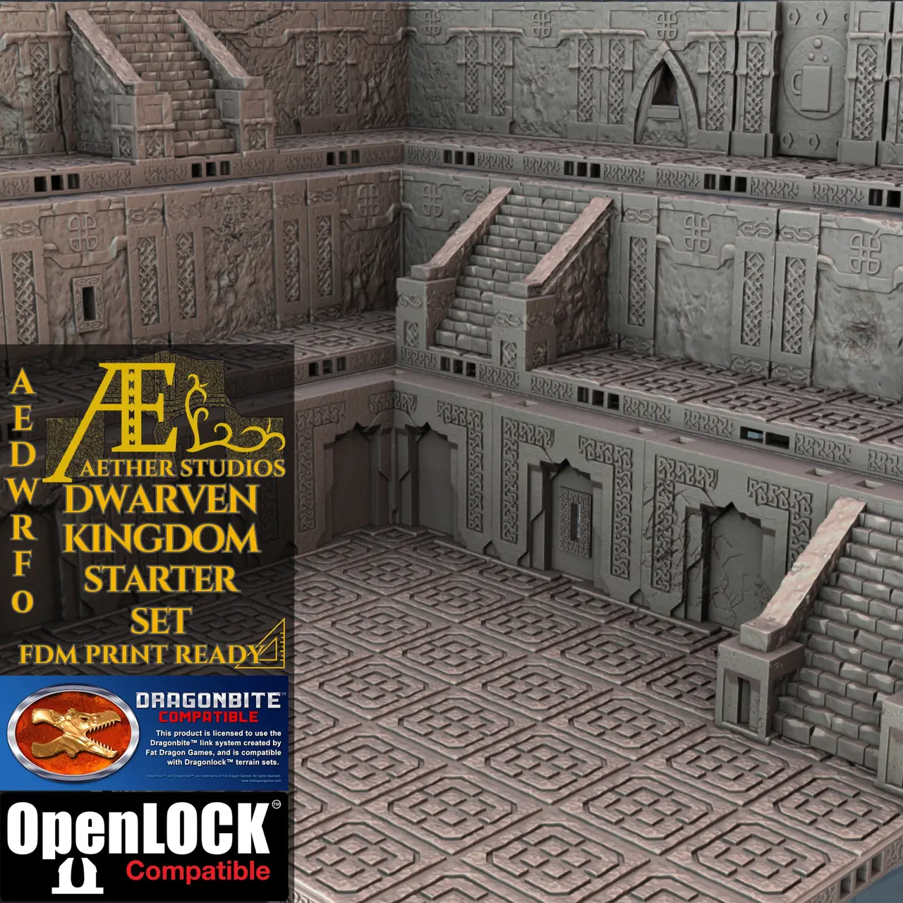 AEDWRF0 - Dwarven Kingdom Starter Set — modelo 3D