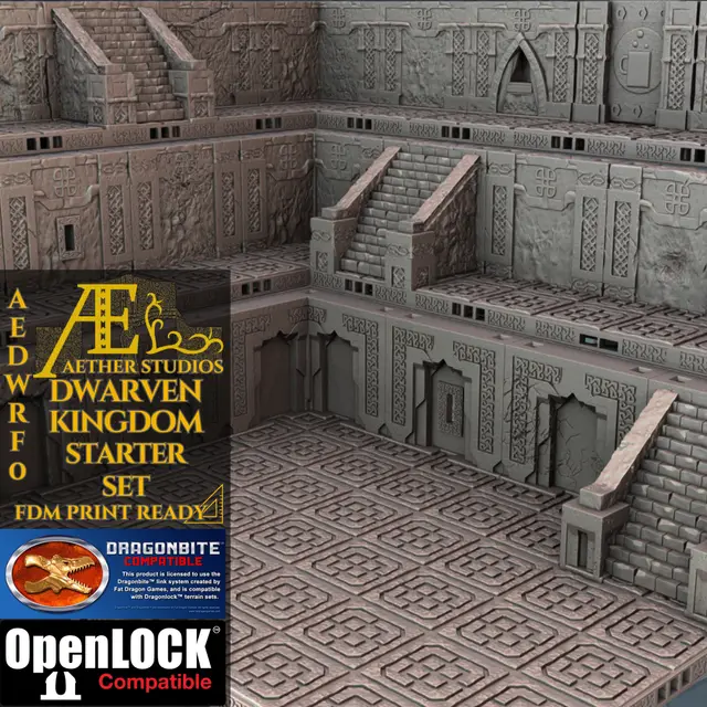AEDWRF0 - Dwarven Kingdom Starter Set — modelo 3D